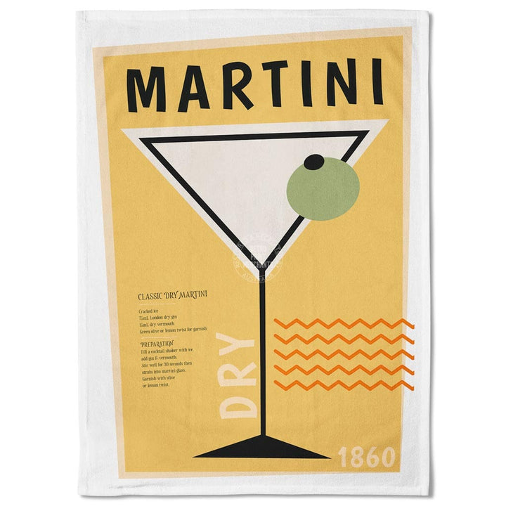 Linen Tea Towel | Martini Linen Tea Towel