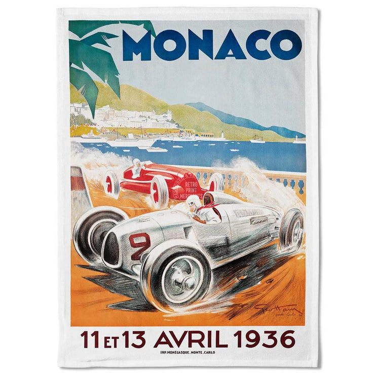 Linen Tea Towel | Monaco 1936 Linen Tea Towel