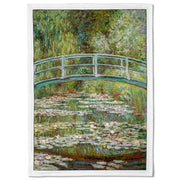 Available Mid July - Linen Tea Towel | Monet Bridge Linen Tea Towel