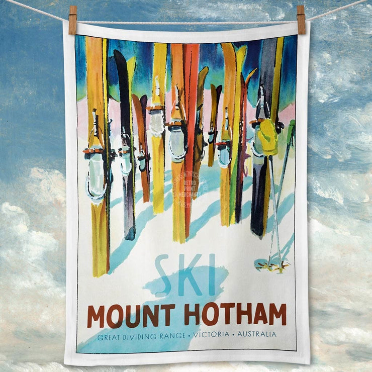 Linen Tea Towel | Mount Hotham Linen Tea Towel