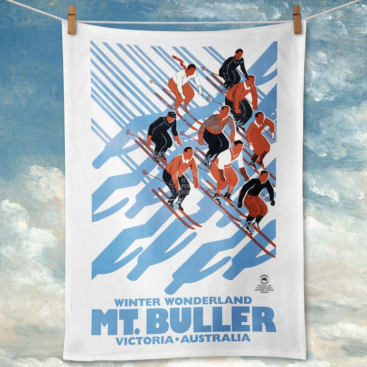 Linen Tea Towel | Mt Buller Linen Tea Towel