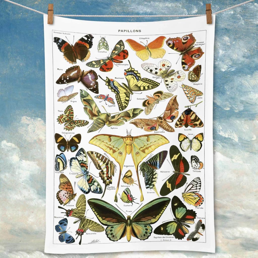Linen Tea Towel | Papillons Linen Tea Towel