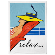 Linen Tea Towel | Relax Linen Tea Towel
