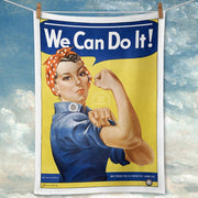 Linen Tea Towel | Rosie The Riveter Linen Tea Towel