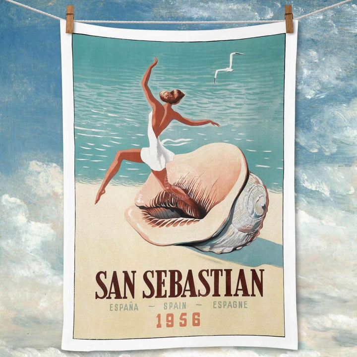 Linen Tea Towel | San Sebastian Linen Tea Towel