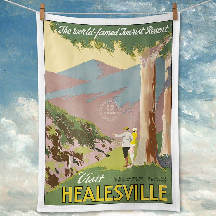 Linen Tea Towel | Visit Healesville Linen Tea Towel
