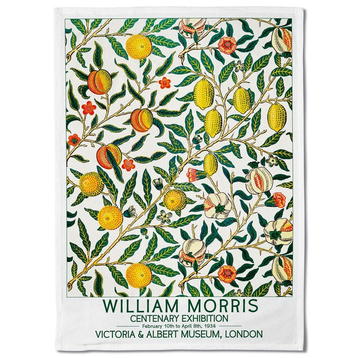 Linen Tea Towel | William Morris Fruits Linen Tea Towel