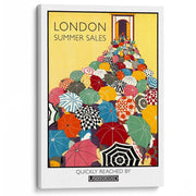 London Summer Sales | Uk A3 297 X 420Mm 11.7 16.5 Inches / Stretched Canvas Print Art