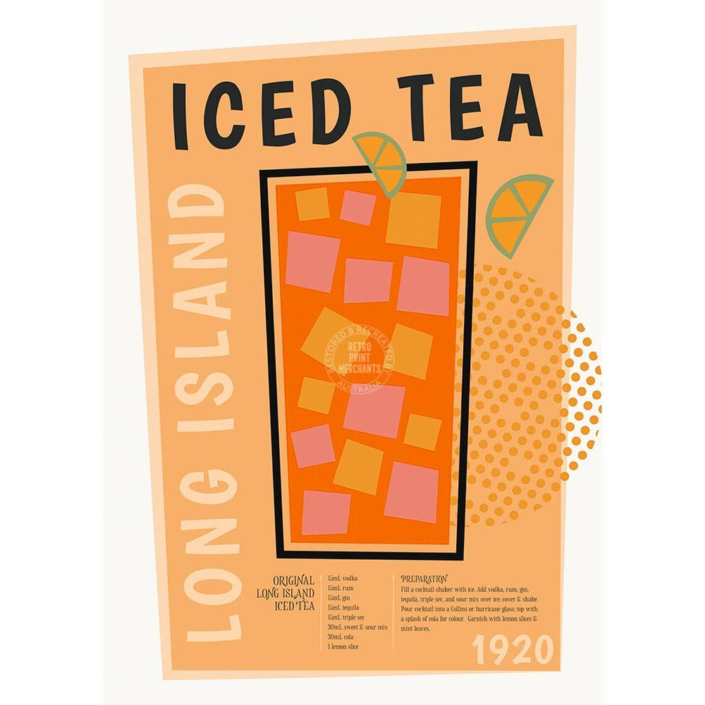 Long Island Iced Tea Cocktail | Worldwide Print Art