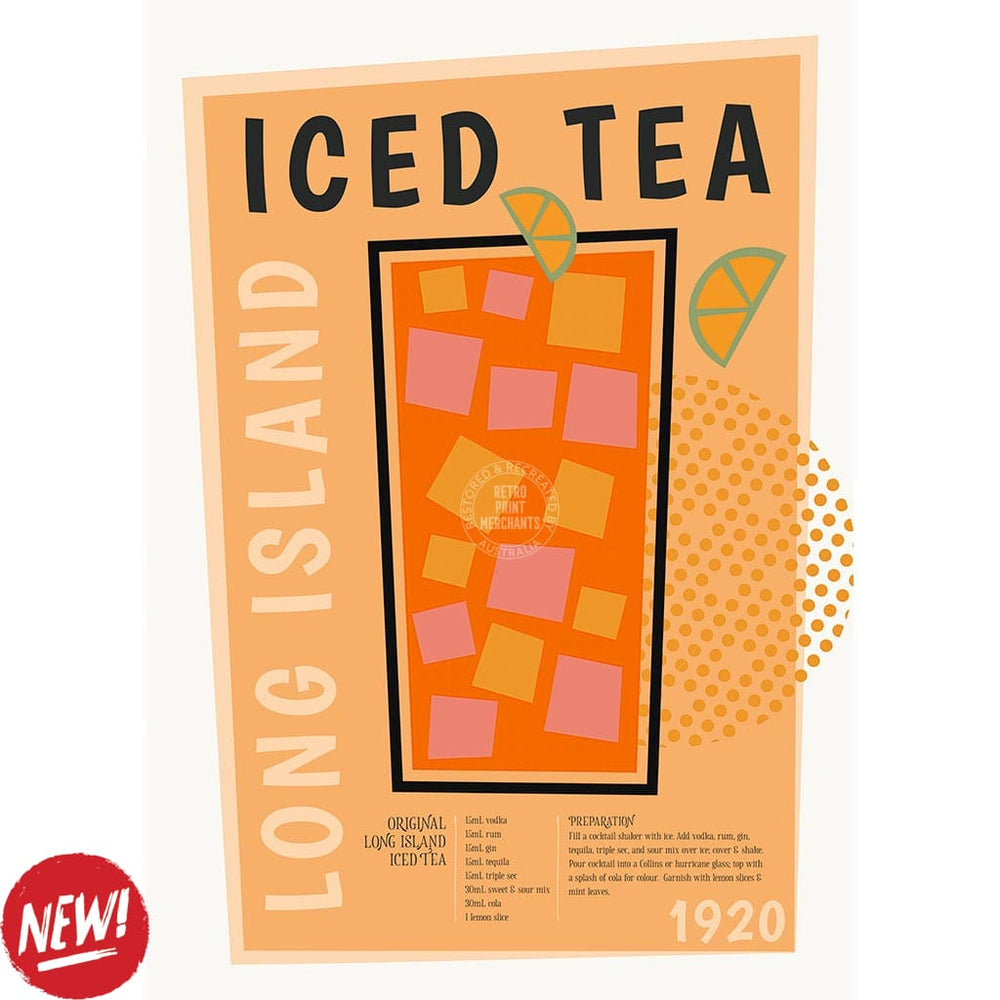 Long Island Iced Tea Cocktail | Worldwide Print Art