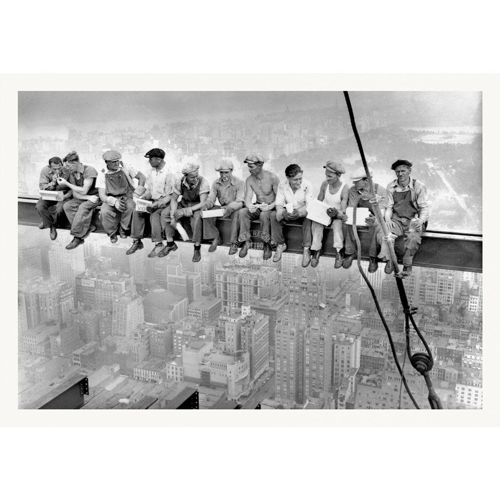 Lunch Atop A Skyscraper | Usa A3 297 X 420Mm 11.7 16.5 Inches / Unframed Print Art