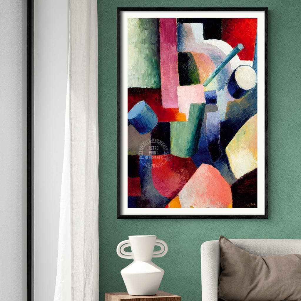 Macke Colored Composition Of Forms | Germany Print Art
