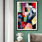 Macke Colored Composition Of Forms | Germany Print Art