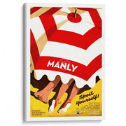 Manly | Australia A3 297 X 420Mm 11.7 16.5 Inches / Stretched Canvas Print Art