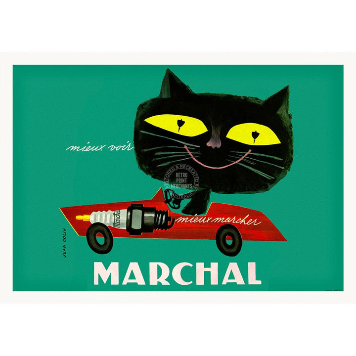 MARCHAL CAT | FRANCE A2 | 420 x 594mm | 16.5 x 23.4 inches / Unframed Print Print Art