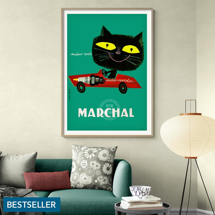 Marchal Cat | France A3 297 X 420Mm 11.7 16.5 Inches / Unframed Print Art