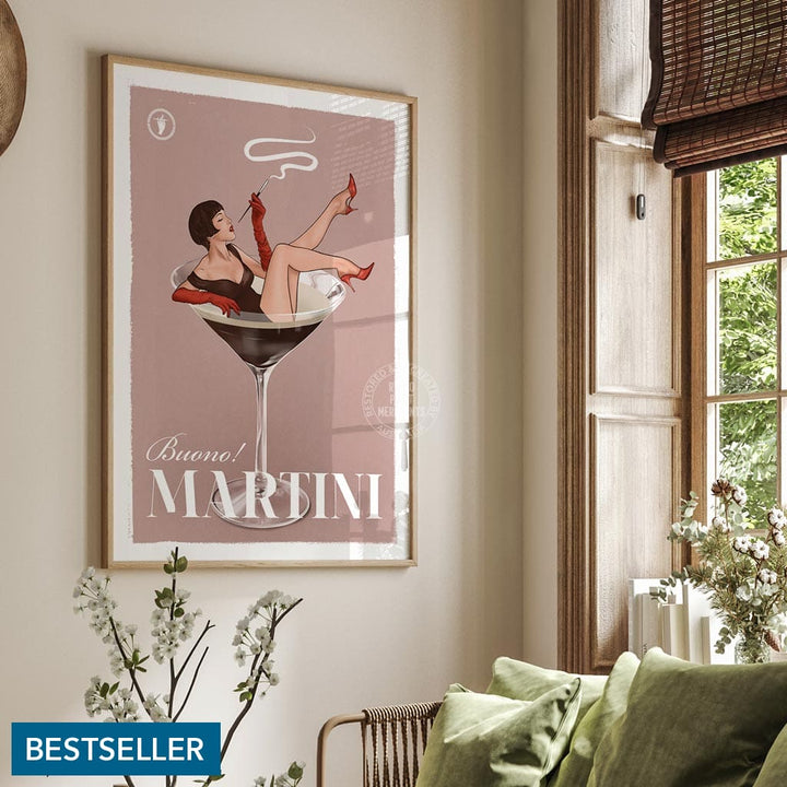 MARTINI | WORLDWIDE A3 | 297 x 420mm | 11.7 x 16.5 inches / Unframed Print Print Art