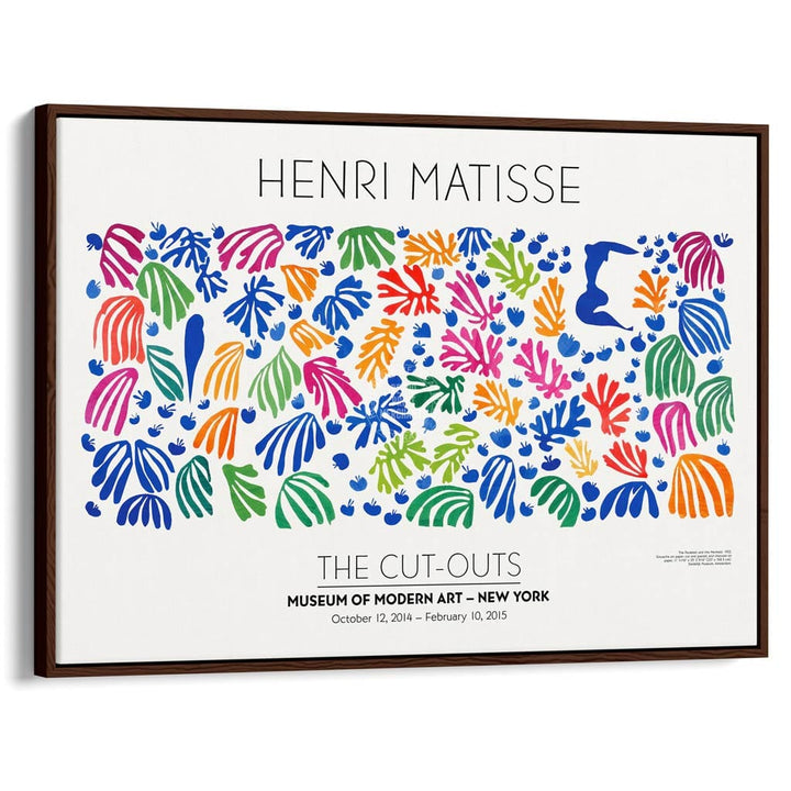 Matisse The Parakeet And Mermaid | France A3 297 X 420Mm 11.7 16.5 Inches / Canvas Floating Frame -