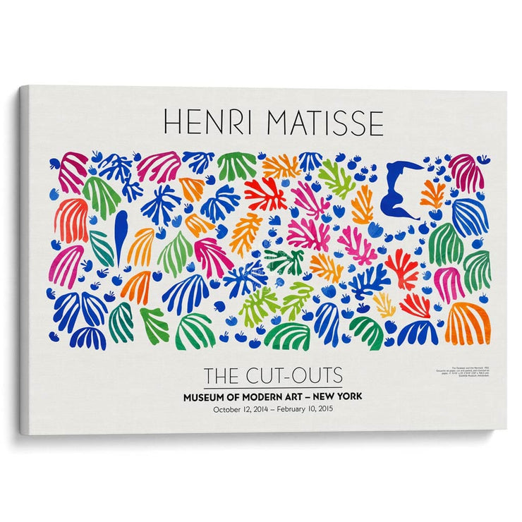 Matisse The Parakeet And Mermaid | France A3 297 X 420Mm 11.7 16.5 Inches / Stretched Canvas Print