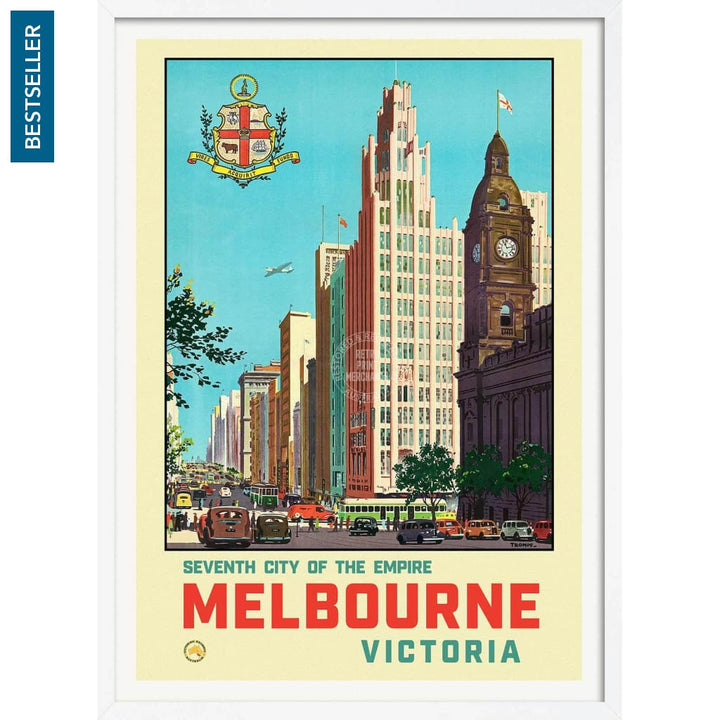 Melbourne 1930 | Australia 422Mm X 295Mm 16.6 11.6 A3 / White Print Art