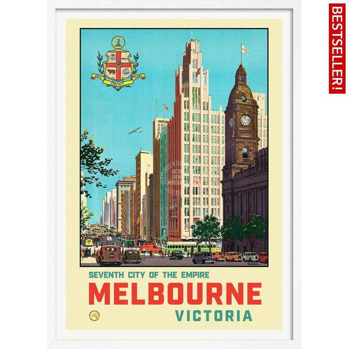 Melbourne 1930 | Australia 422Mm X 295Mm 16.6 11.6 A3 / White Print Art