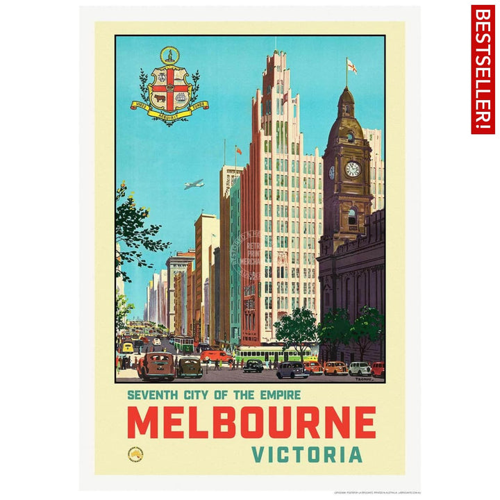 Melbourne 1930 | Australia 422Mm X 295Mm 16.6 11.6 A3 / Unframed Print Art