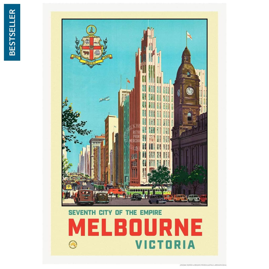 Melbourne 1930 | Australia 422Mm X 295Mm 16.6 11.6 A3 / Unframed Print Art