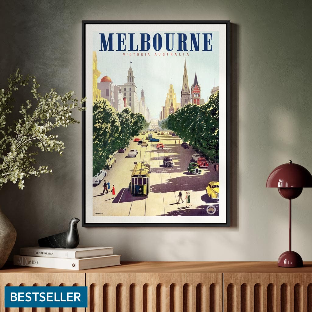 MELBOURNE COLLINS STREET | AUSTRALIA Print Art