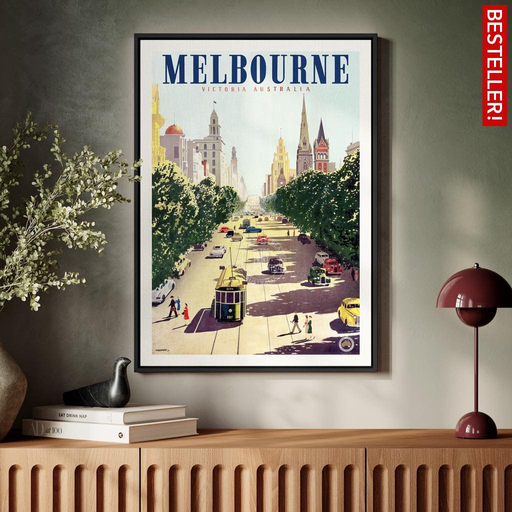 MELBOURNE COLLINS STREET | AUSTRALIA Print Art