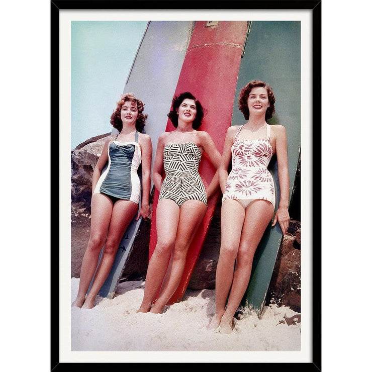 Miss Pacific 1952 | Australia 422Mm X 295Mm 16.6 11.6 A3 / Black Print Art