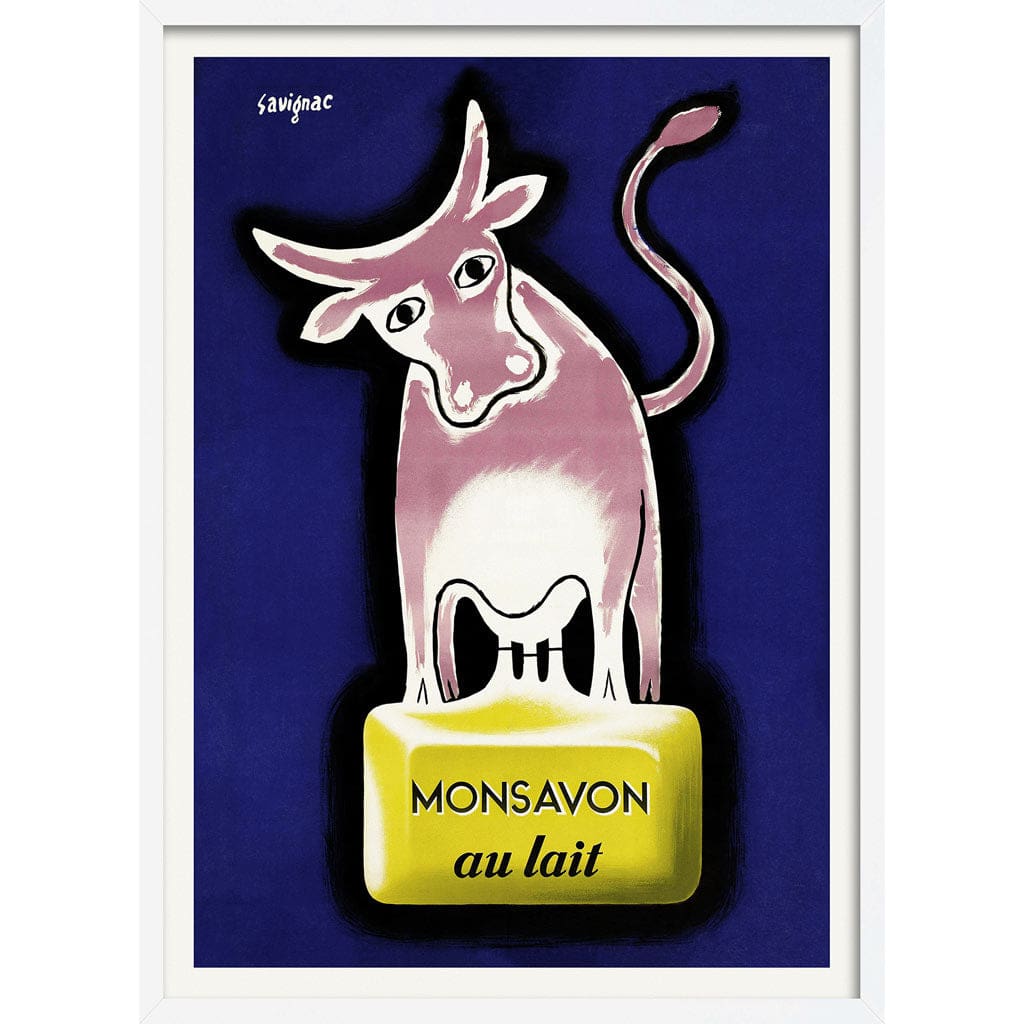 Mon Savon Soap | France A3 297 X 420Mm 11.7 16.5 Inches / Framed Print - White Timber Art