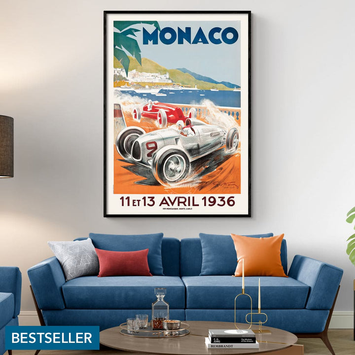 Monaco Grand Prix 1936 | France Print Art