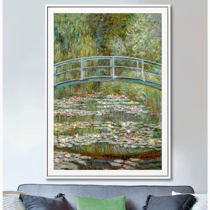 Monet Bridge Over Pond Of Water Lilies | France Print Art