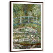 Monet Bridge Over Pond Of Water Lilies | France A3 297 X 420Mm 11.7 16.5 Inches / Canvas Floating
