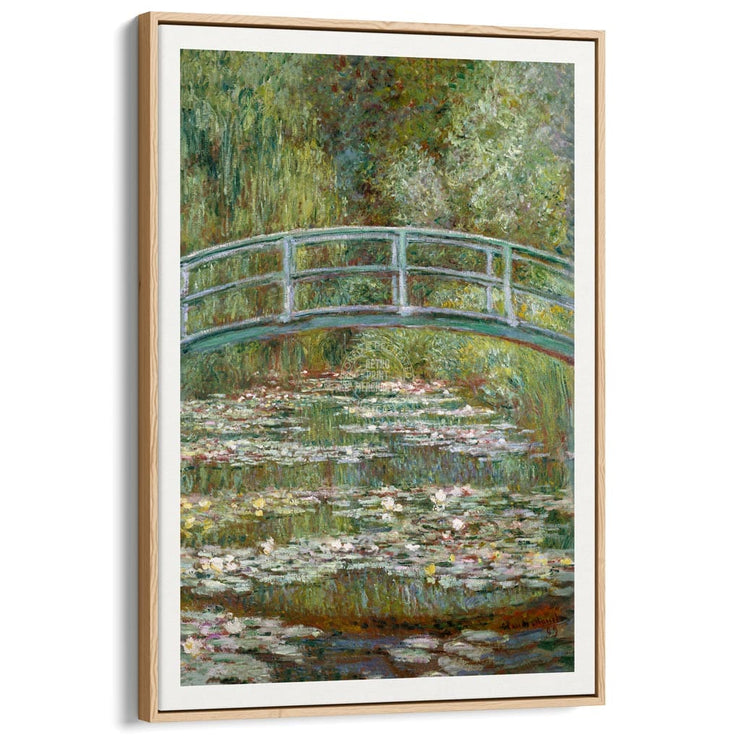 Monet Bridge Over Pond Of Water Lilies | France A3 297 X 420Mm 11.7 16.5 Inches / Canvas Floating