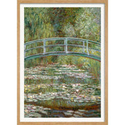 Monet Bridge Over Pond Of Water Lilies | France A3 297 X 420Mm 11.7 16.5 Inches / Framed Print -