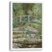 Monet Bridge Over Pond Of Water Lilies | France A3 297 X 420Mm 11.7 16.5 Inches / Stretched Canvas