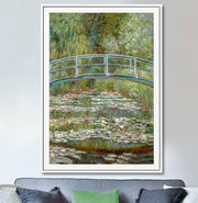 Monet Bridge Over Pond Of Water Lilies | France Print Art