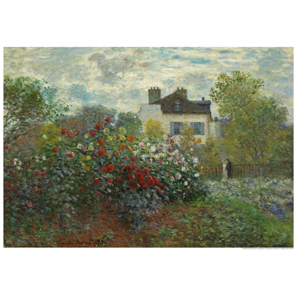 Monet Summer Garden | France 422Mm X 295Mm 16.6 11.6 A3 / Unframed Print Art