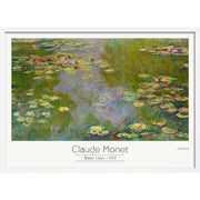 Monet Water Lilies | France A3 297 X 420Mm 11.7 16.5 Inches / Framed Print - White Timber Art