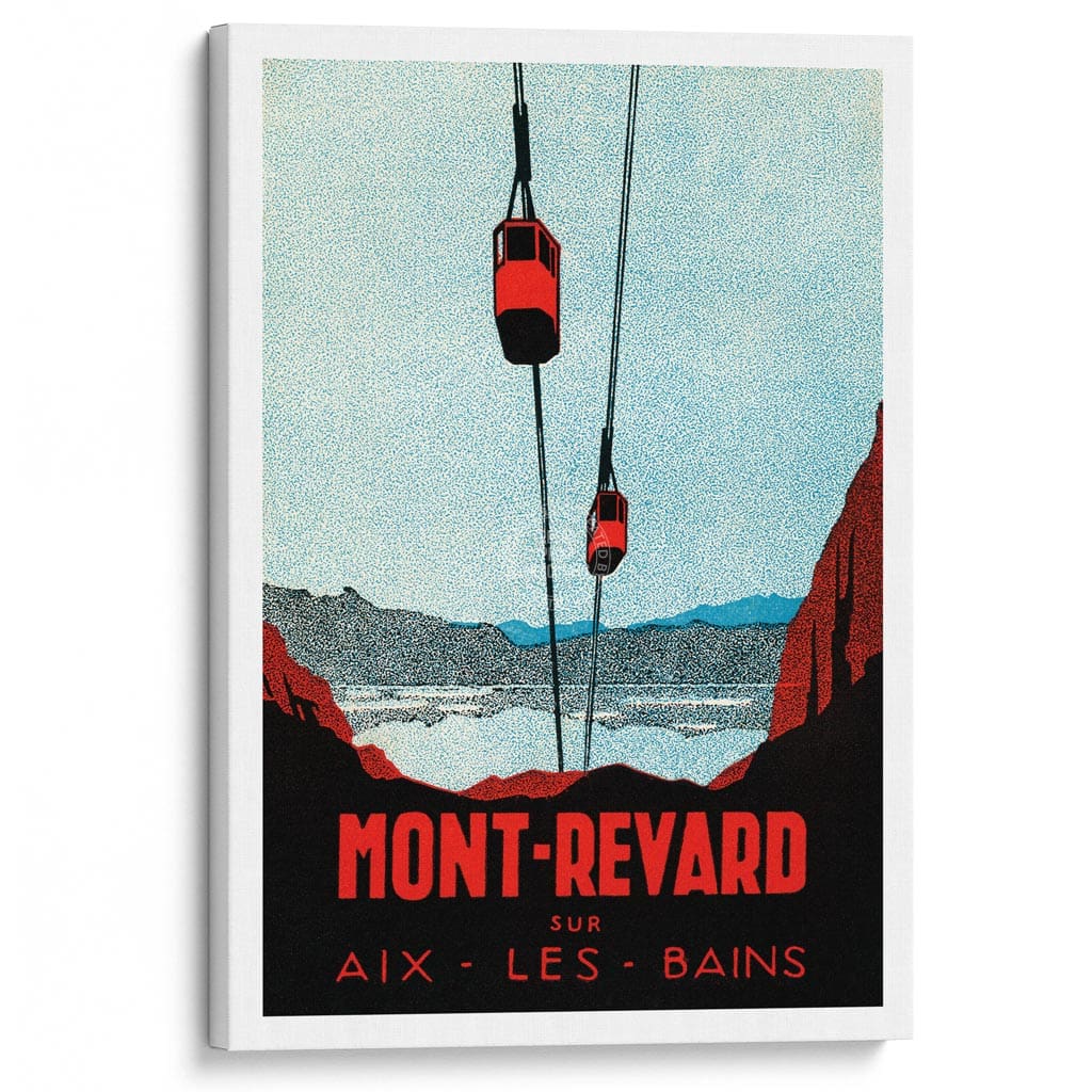 Mont-Revard | France A3 297 X 420Mm 11.7 16.5 Inches / Stretched Canvas Print Art