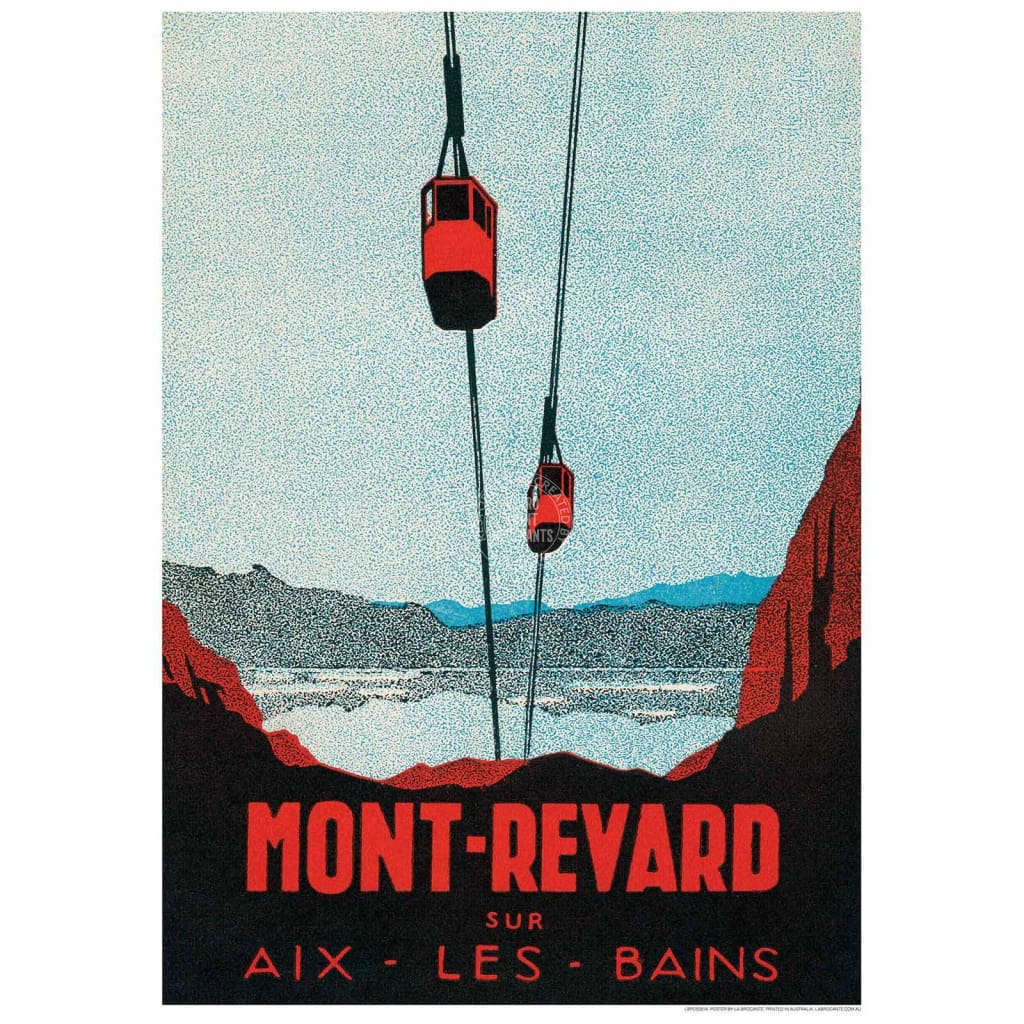Mont-Revard | France 422Mm X 295Mm 16.6 11.6 A3 / Unframed Print Art