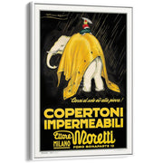 Moretti Elephant | Italy A4 210 X 297Mm 8.3 11.7 Inches / Canvas Floating Frame: White Timber Print