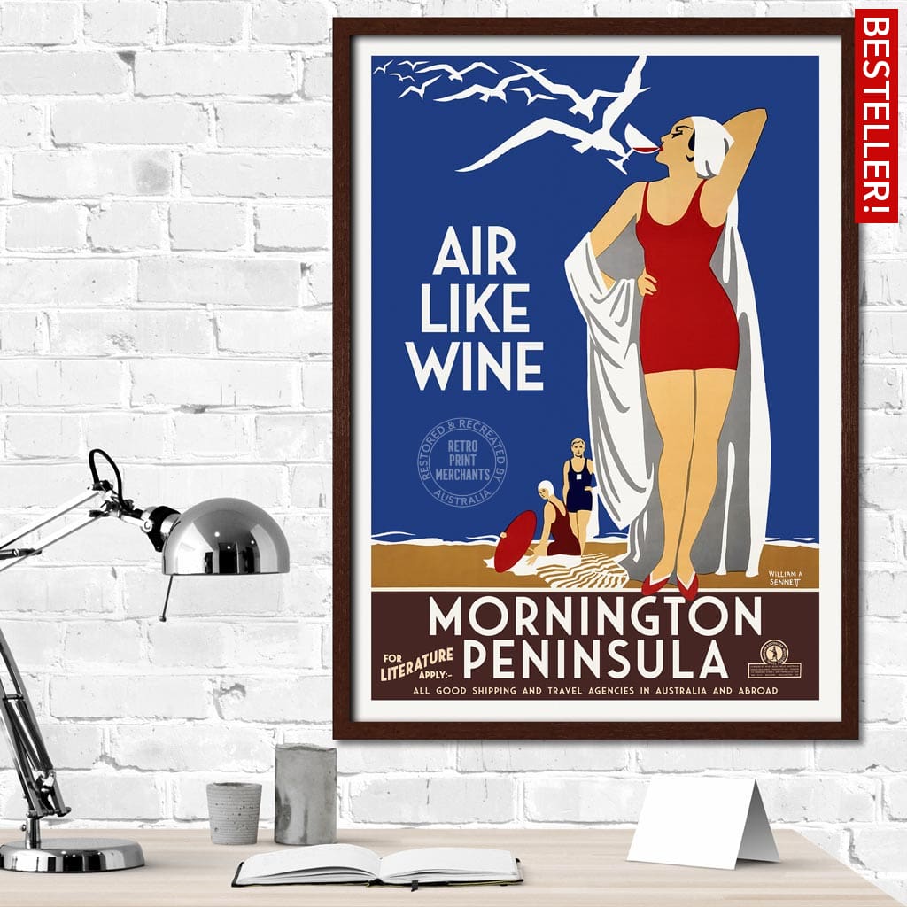 Mornington Peninsula Air Like Wine | Australia Print Art