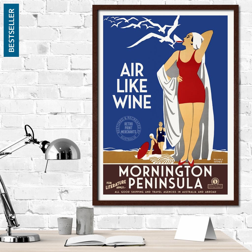 Mornington Peninsula Air Like Wine | Australia Print Art