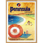 Mornington Peninsula Paradise | Australia A3 297 X 420Mm 11.7 16.5 Inches / Framed Print - Natural