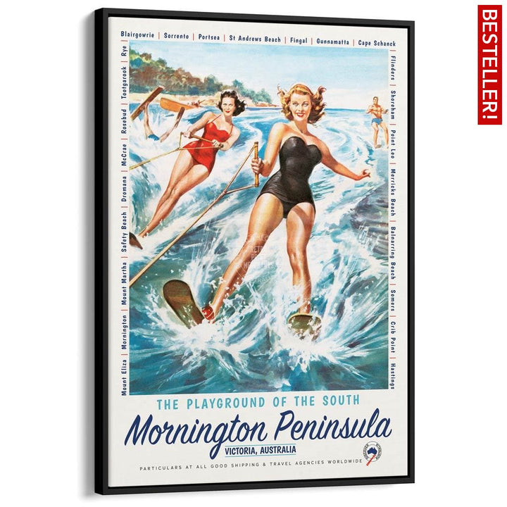 Mornington Peninsula Playground | Australia A3 297 X 420Mm 11.7 16.5 Inches / Canvas Floating Frame