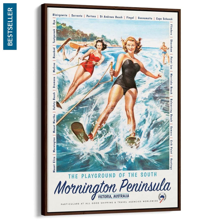 Mornington Peninsula Playground | Australia A3 297 X 420Mm 11.7 16.5 Inches / Canvas Floating Frame