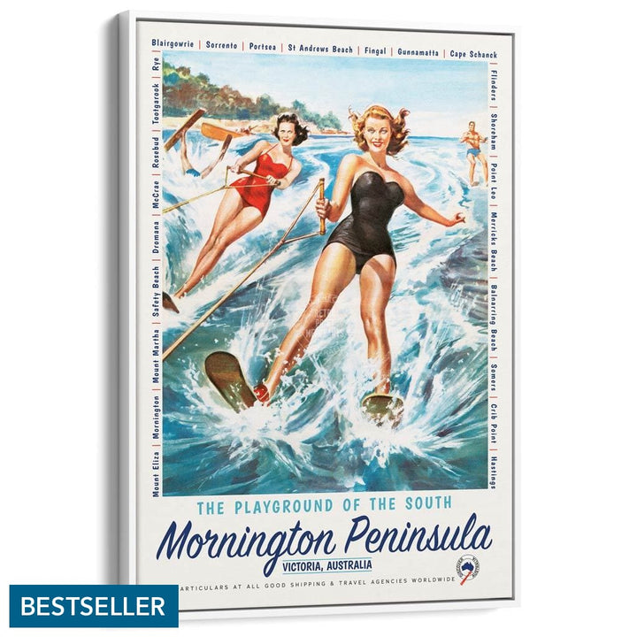 Mornington Peninsula Playground | Australia A3 297 X 420Mm 11.7 16.5 Inches / Canvas Floating Frame