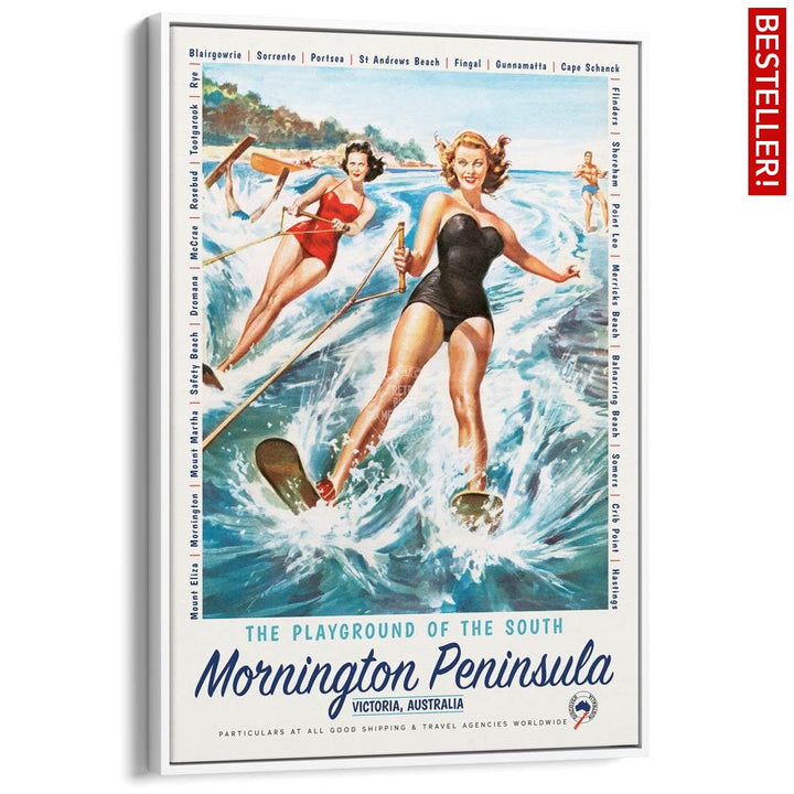 Mornington Peninsula Playground | Australia A3 297 X 420Mm 11.7 16.5 Inches / Canvas Floating Frame